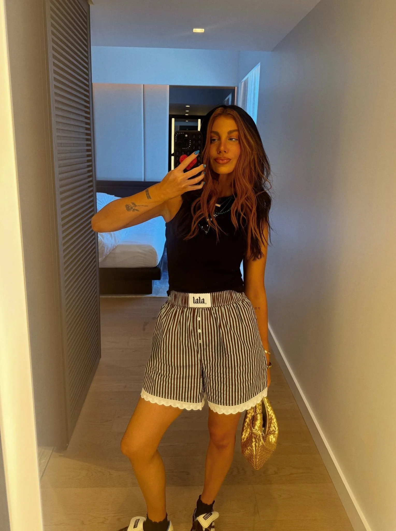 Mint Chocolate Chip Lace Boxer Shorts sold by Dressed In Lala product image thumbnail 4