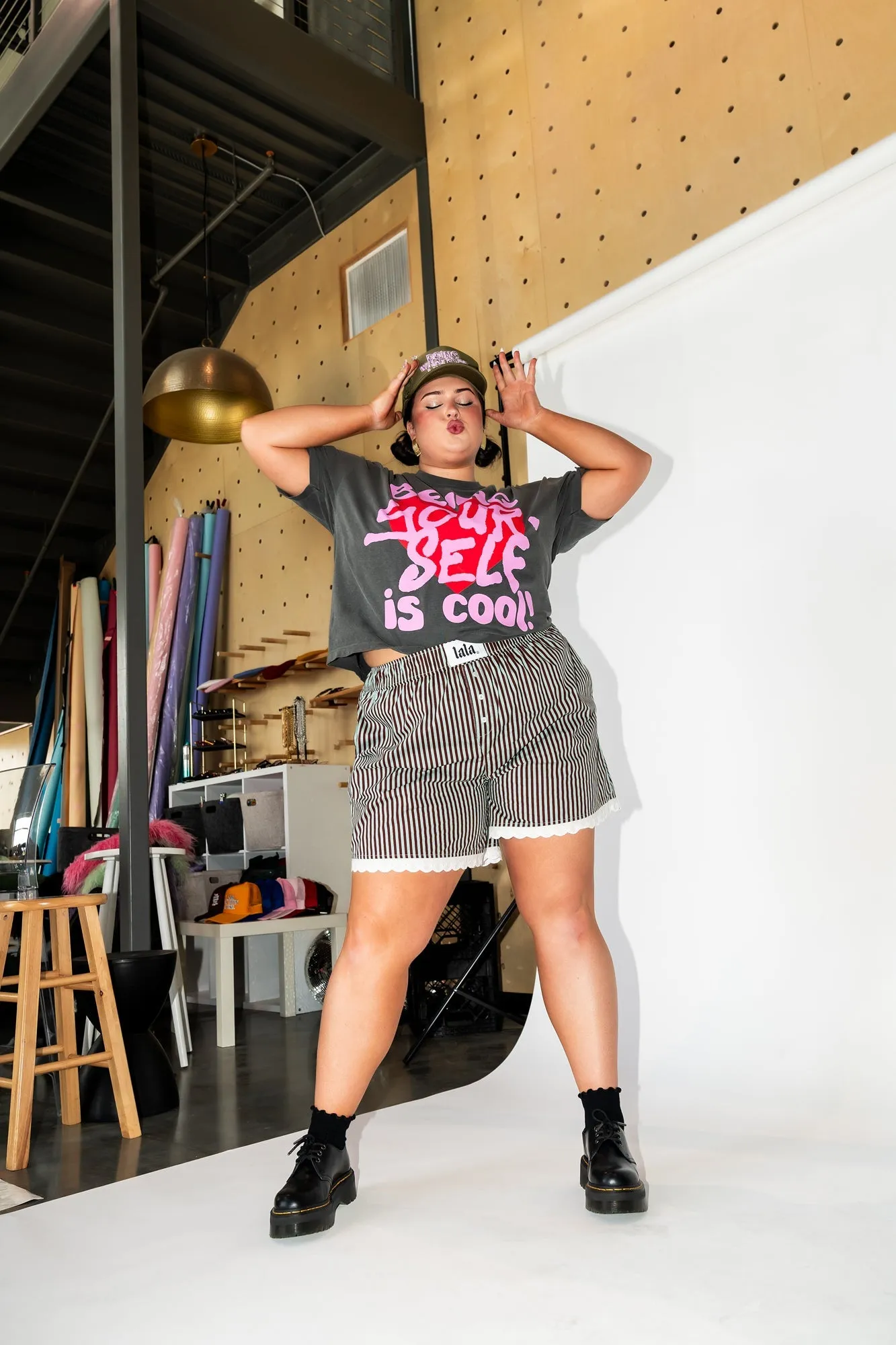 Mint Chocolate Chip Lace Boxer Shorts sold by Dressed In Lala product image thumbnail 5