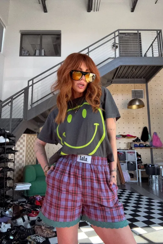 Lala Grunge Princess Flannel Boxer Shorts sold by Dressed In Lala