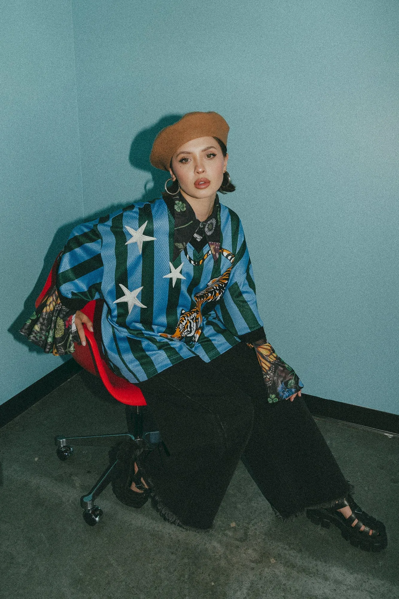 Fortune Favors the Fierce Tiger Jersey sold by Dressed In Lala product image thumbnail 5