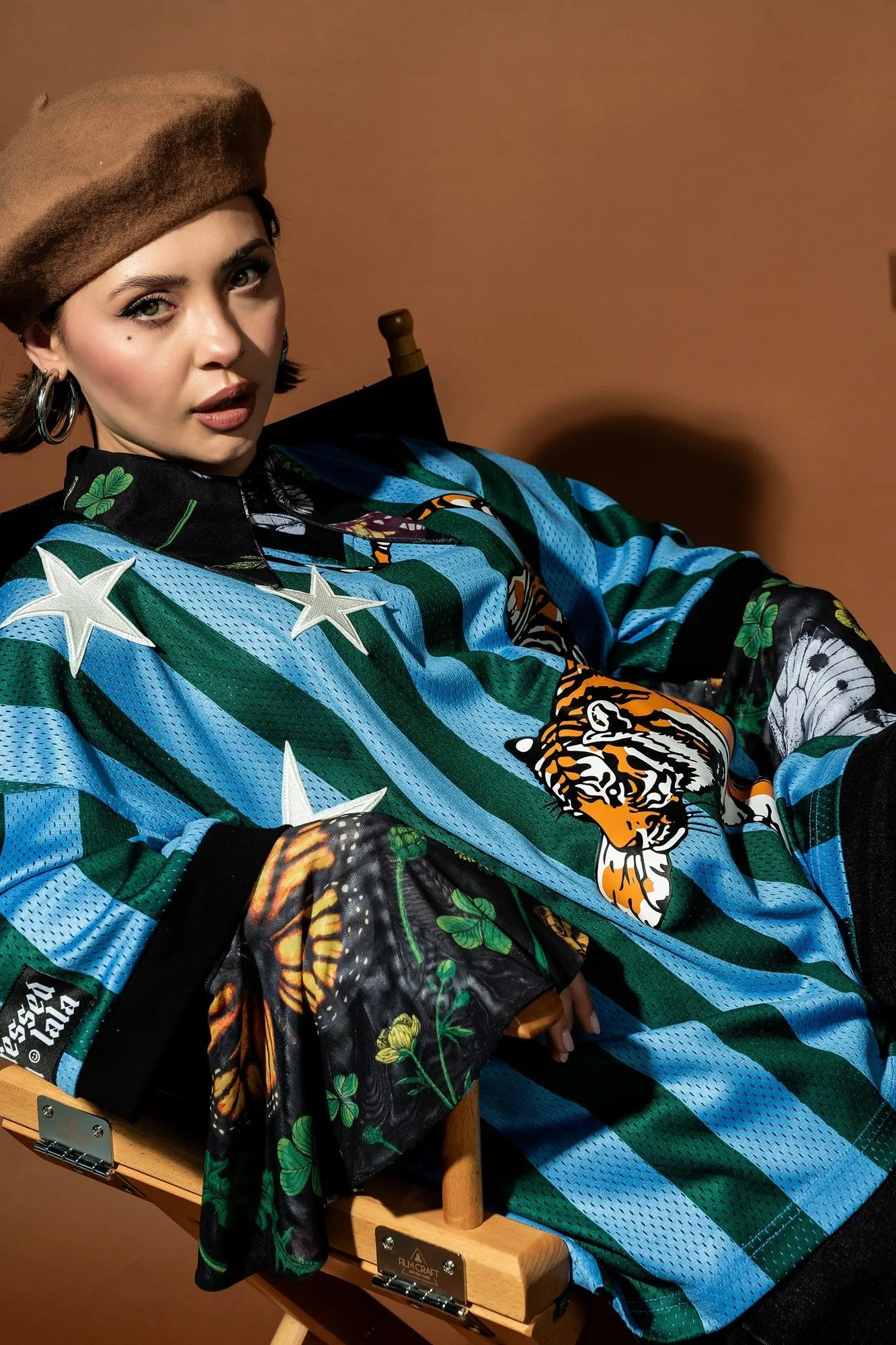 Fortune Favors the Fierce Tiger Jersey sold by Dressed In Lala product image thumbnail 4