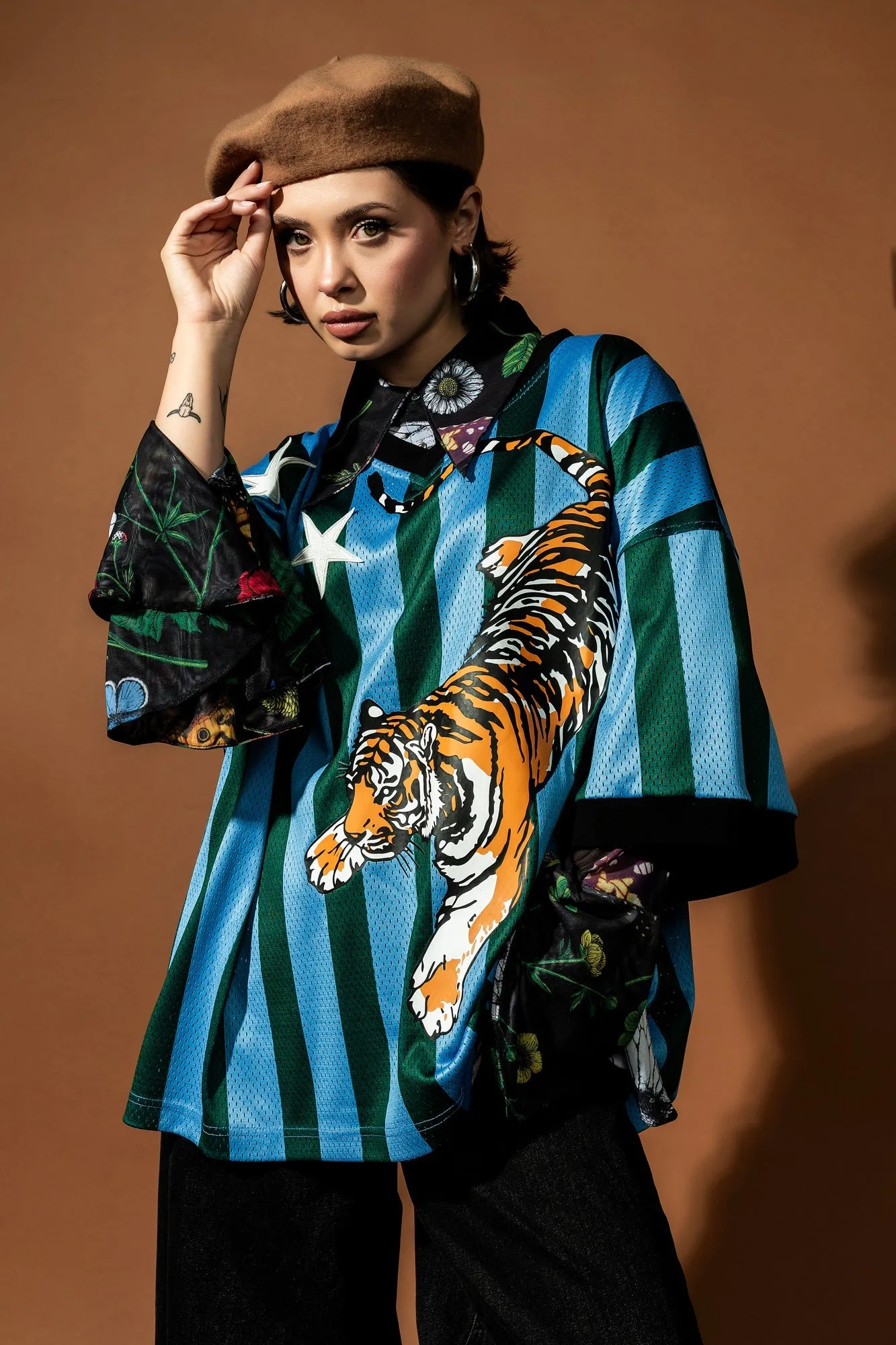 Fortune Favors the Fierce Tiger Jersey sold by Dressed In Lala