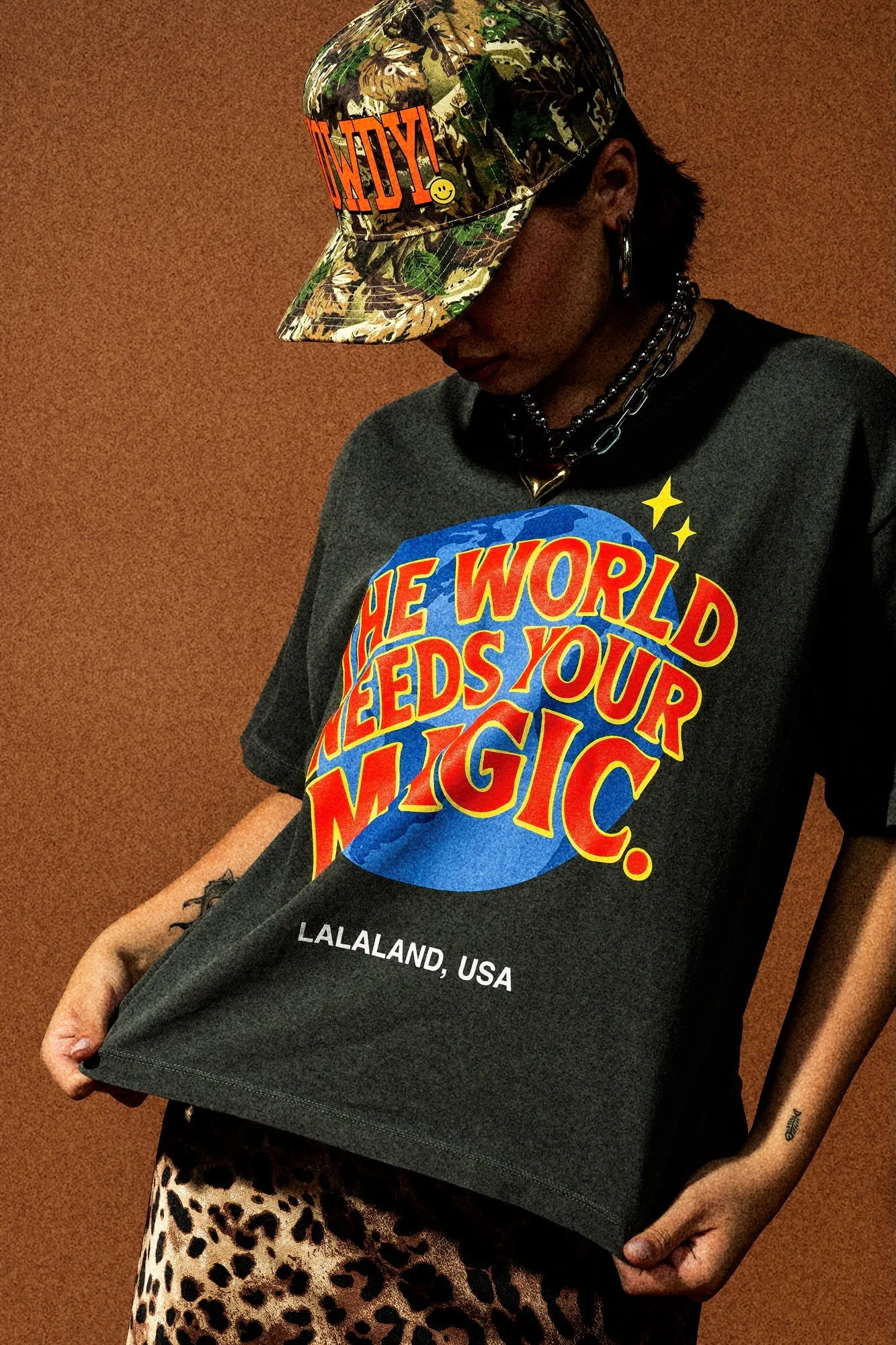 The World Needs Your Magic Retro Remix Boxy Tee *RESTOCKED* sold by Dressed In Lala product image thumbnail 5