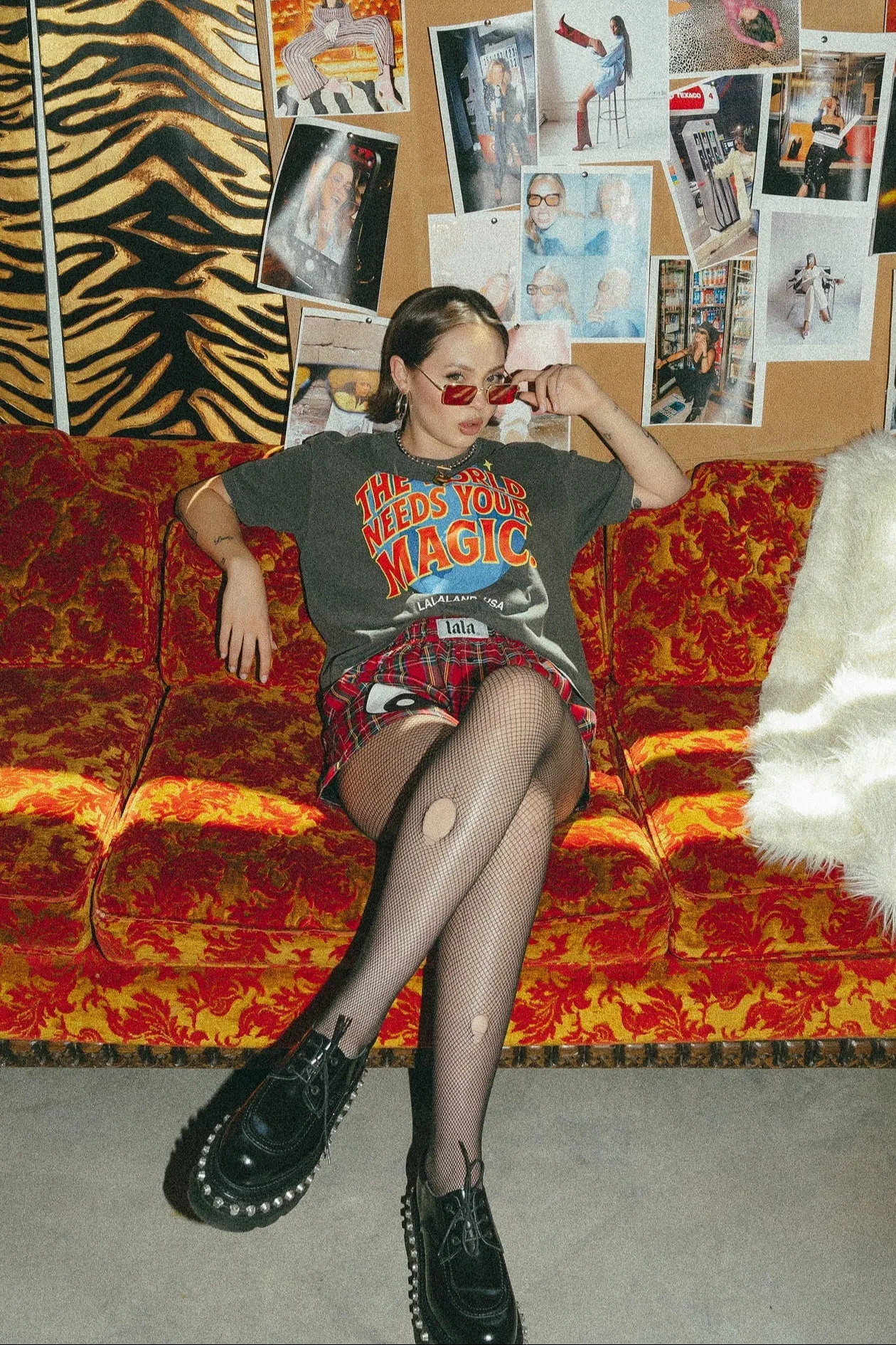 The World Needs Your Magic Retro Remix Boxy Tee *RESTOCKED* sold by Dressed In Lala product image thumbnail 2