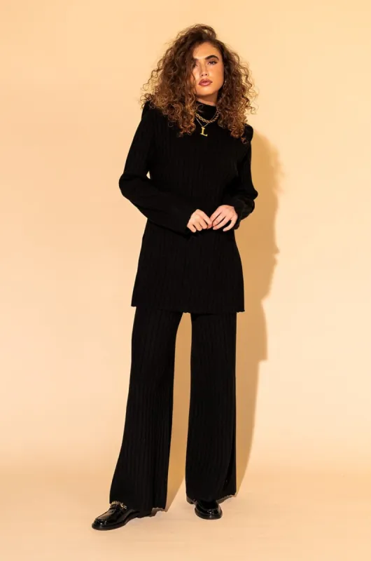 New Era Luxe Knit Set in Black sold by Dressed In Lala