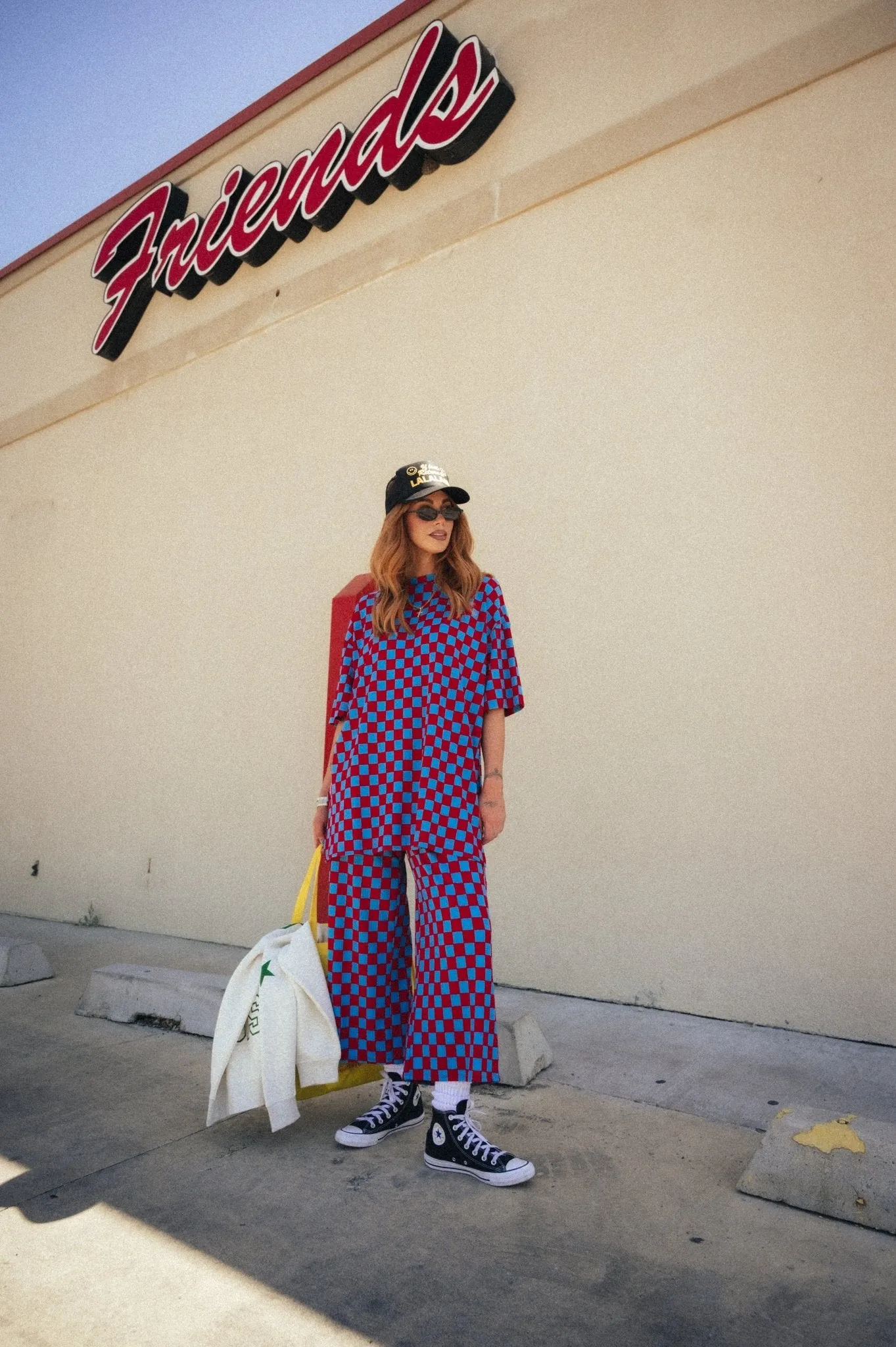 Lex Ribbed Playsuit in All-Star Checkerboard sold by Dressed In Lala product image thumbnail 4