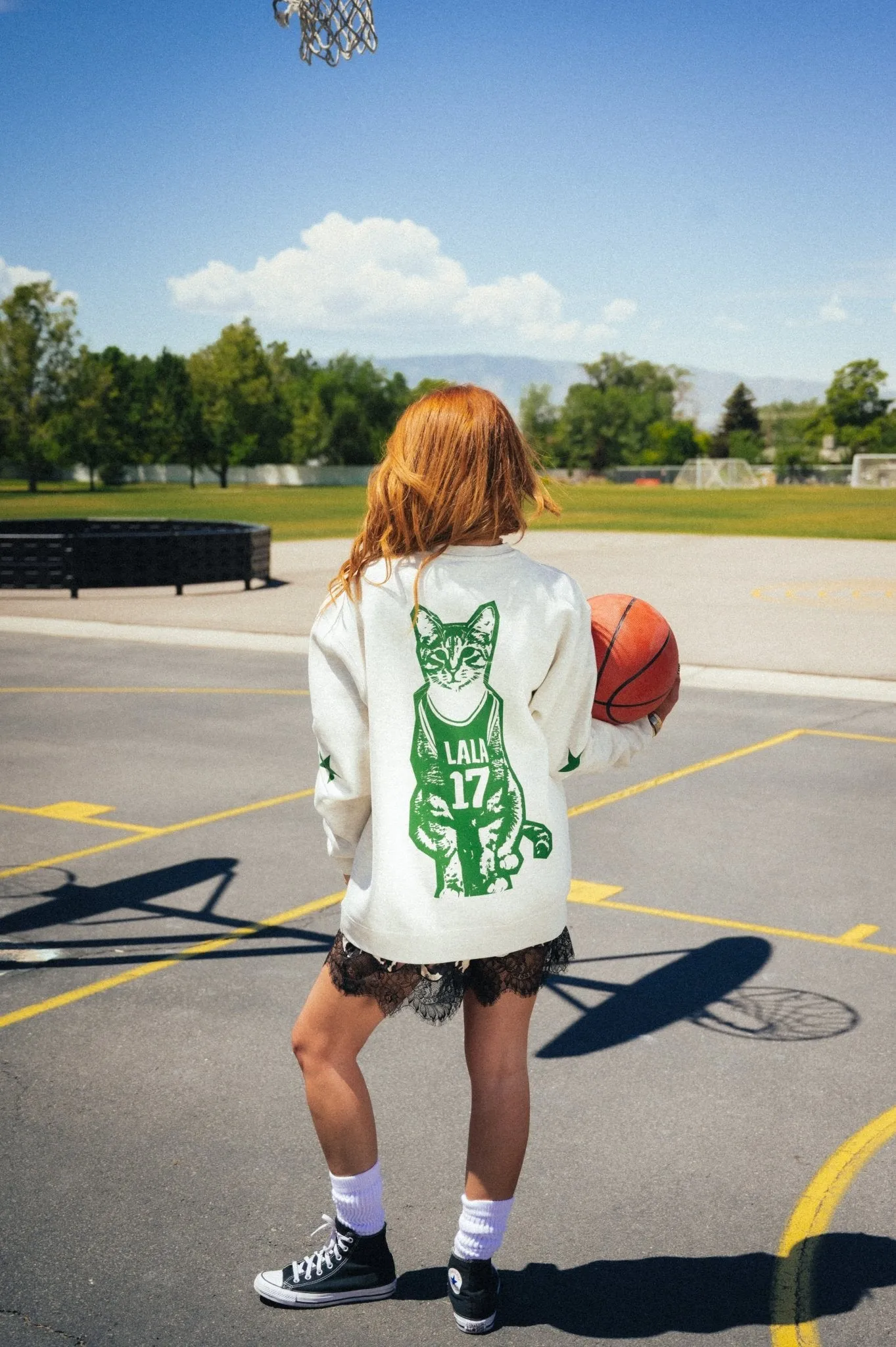 Cat-letic Club Oversized Pullover sold by Dressed In Lala product image thumbnail 2