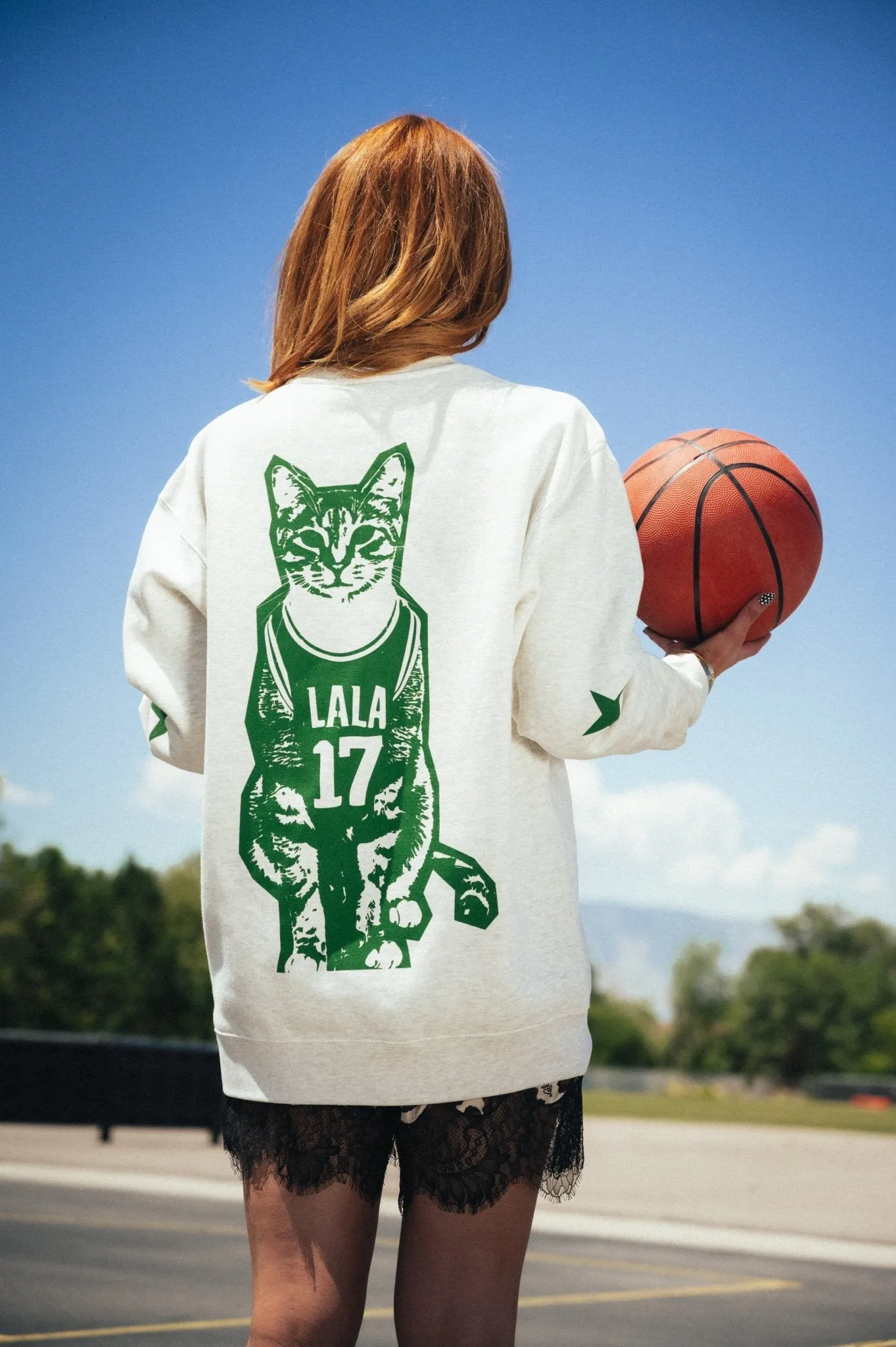 Cat-letic Club Oversized Pullover sold by Dressed In Lala product image thumbnail 4