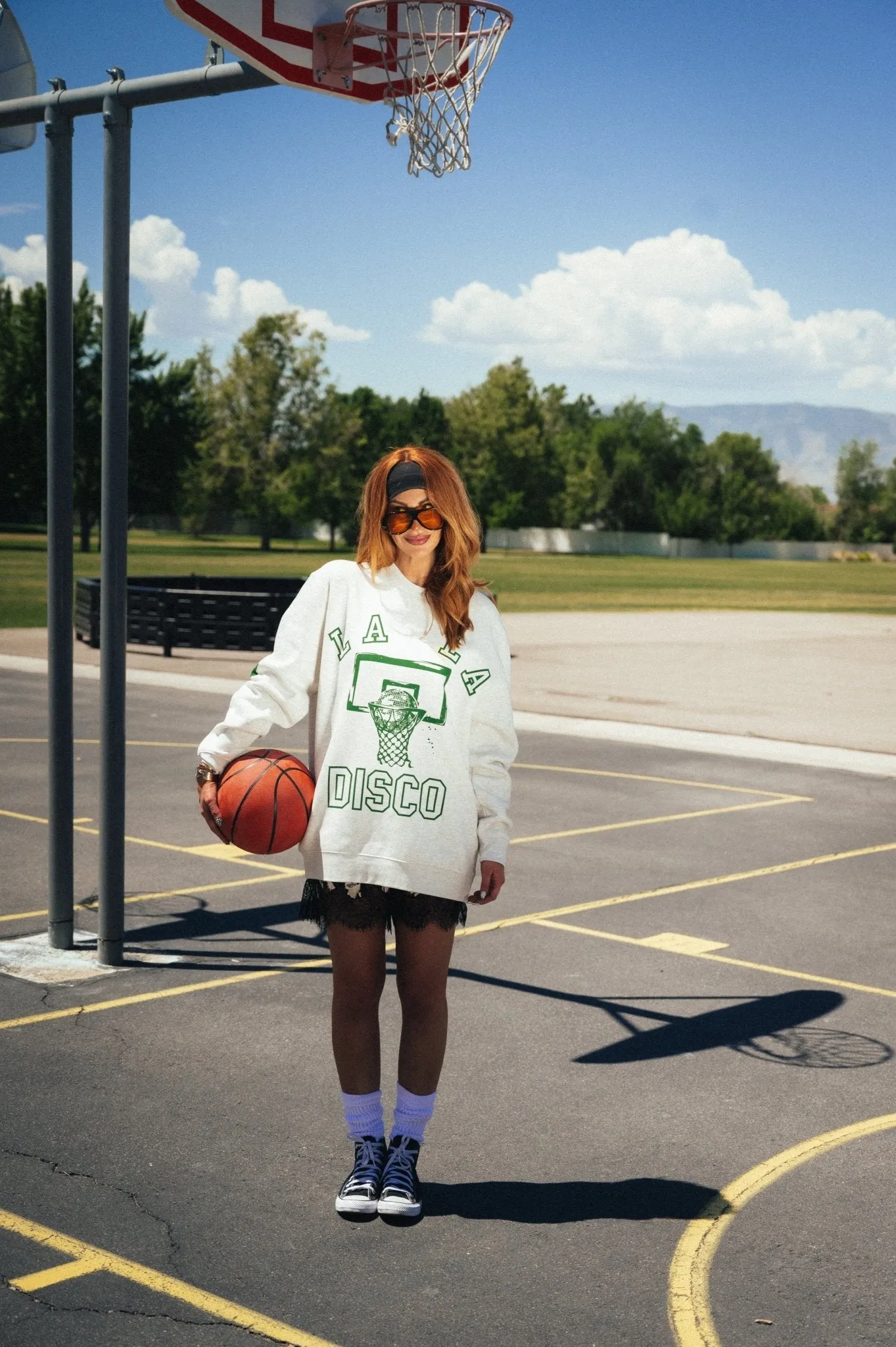 Cat-letic Club Oversized Pullover sold by Dressed In Lala product image thumbnail 3