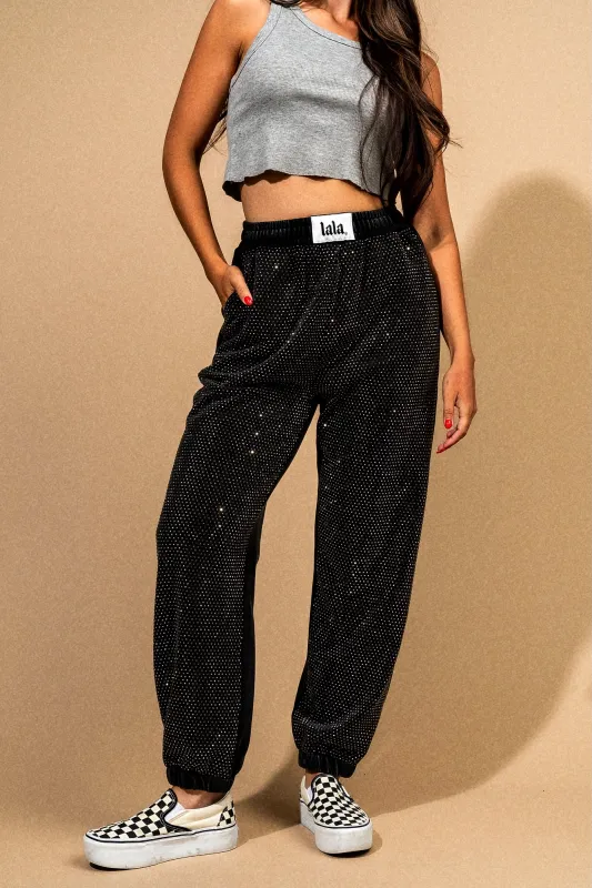 Queen of Grunge French Terry Joggers sold by Dressed In Lala