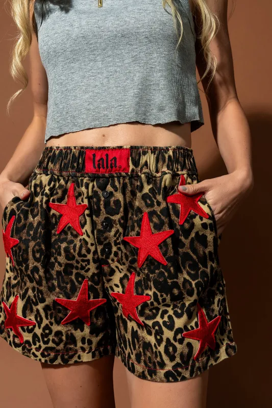 Star Girl Rising Denim Boxer Shorts sold by Dressed In Lala
