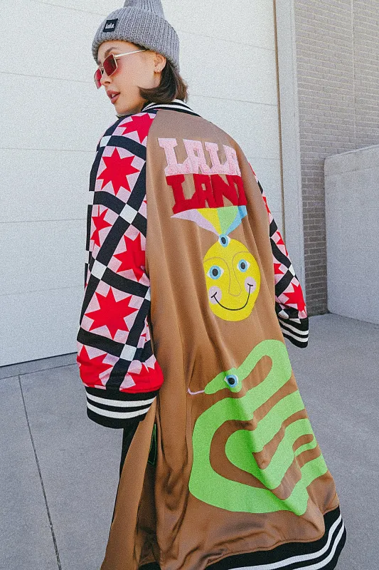 The Work of Art is You Reversible Kimono Bomber sold by Dressed In Lala