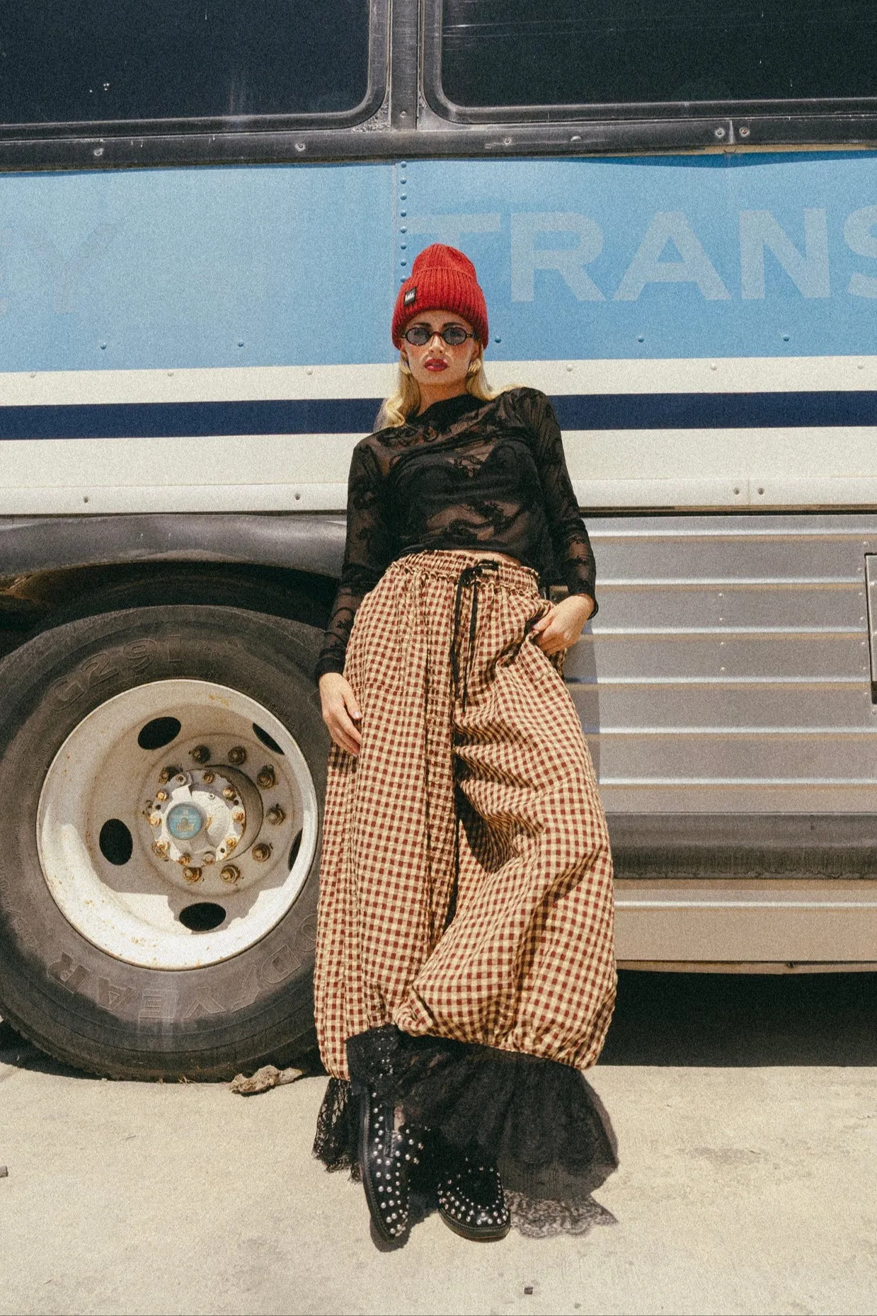 All For Fun Seersucker Bloomer Pants in October Gingham sold by Dressed In Lala product image thumbnail 4