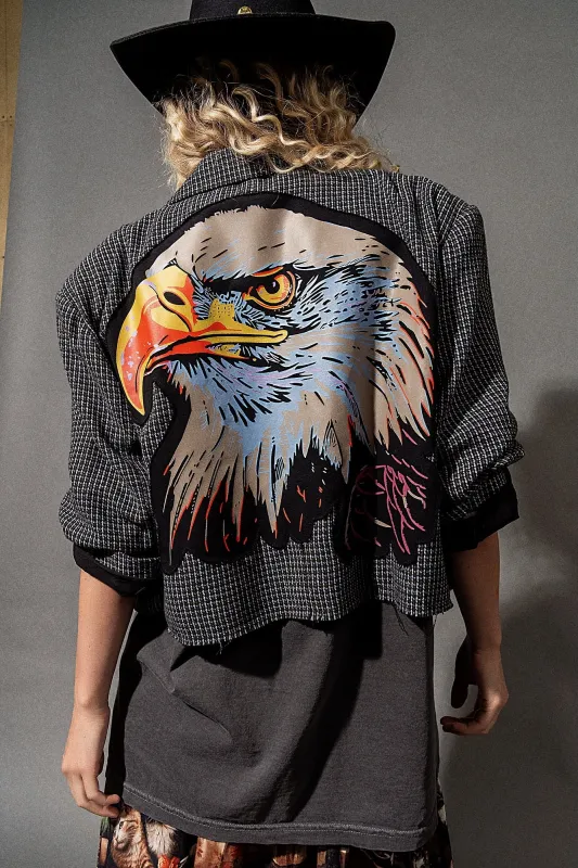 United States of Lala Tweed Cropped Blazer made by Dressed In Lala