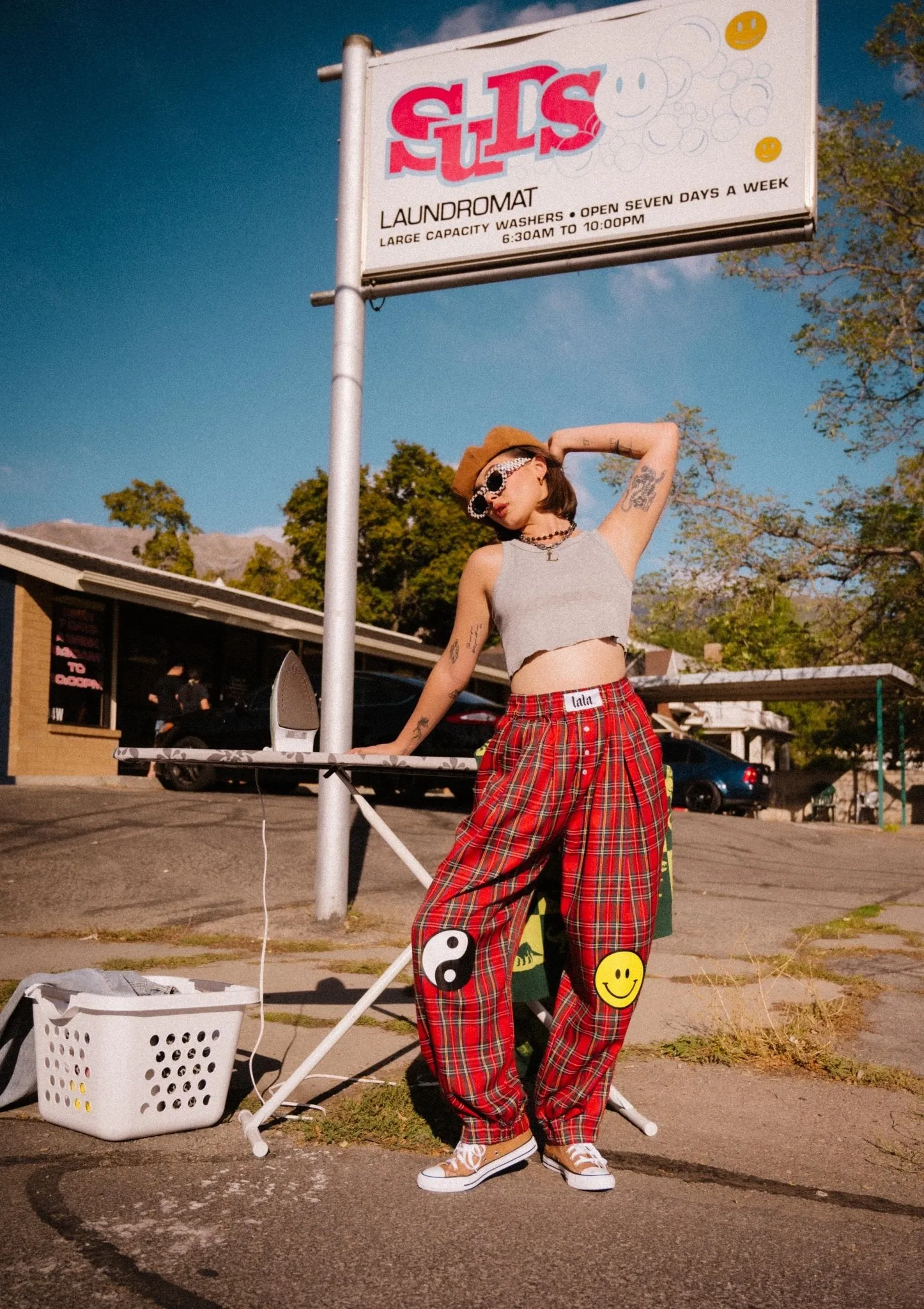Happy Chance Boxer Pants in Down Bad Plaid sold by Dressed In Lala product image thumbnail 4