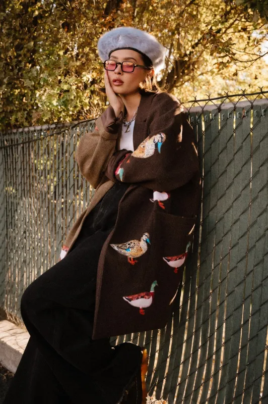 Lucky Duck Half & Half Plaid Coat *RESTOCKING SOON* sold by Dressed In Lala