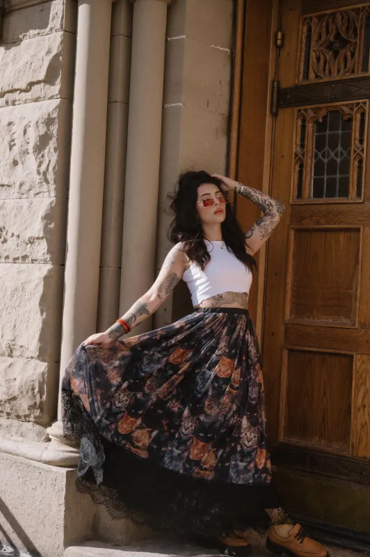 Purr Mesh Maxi Skirt sold by Dressed In Lala