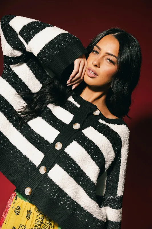 Weirdo Wrangler Striped Cardigan sold by Dressed In Lala