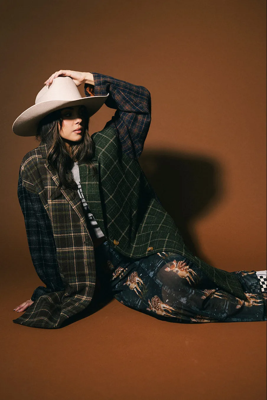 Mercury Retrograde Patchwork Plaid Coat sold by Dressed In Lala product image thumbnail 4