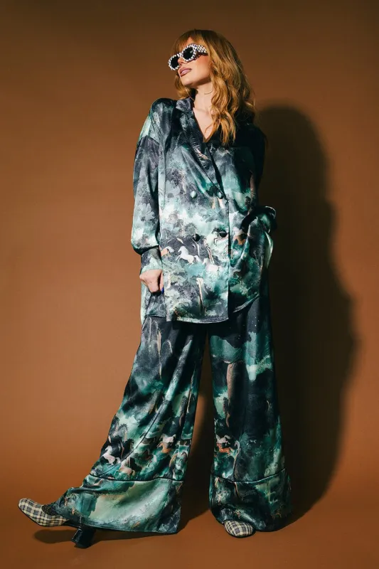 Mystic Mustang Jacquard Satin Set sold by Dressed In Lala