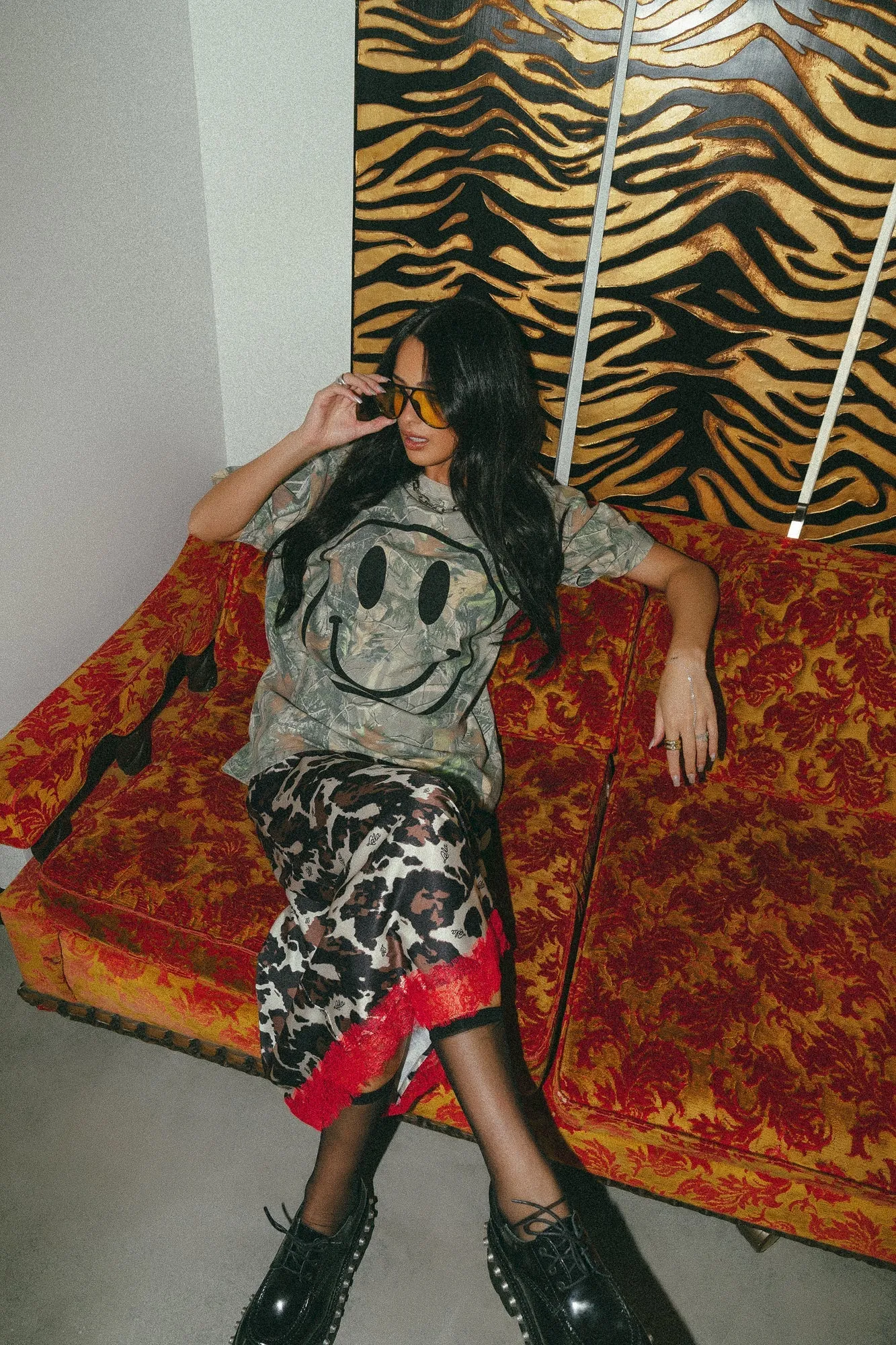 The World Needs Your Magic Grunge Camo Tee sold by Dressed In Lala product image thumbnail 4