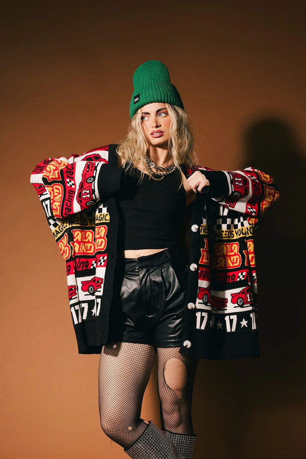 Vroom Vroom Oversized Cardigan sold by Dressed In Lala product image thumbnail 5