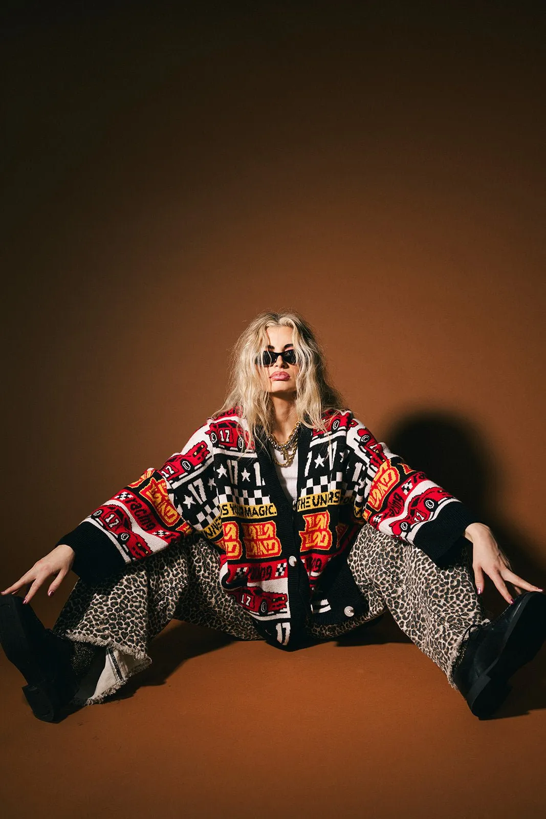 Vroom Vroom Oversized Cardigan sold by Dressed In Lala product image thumbnail 2