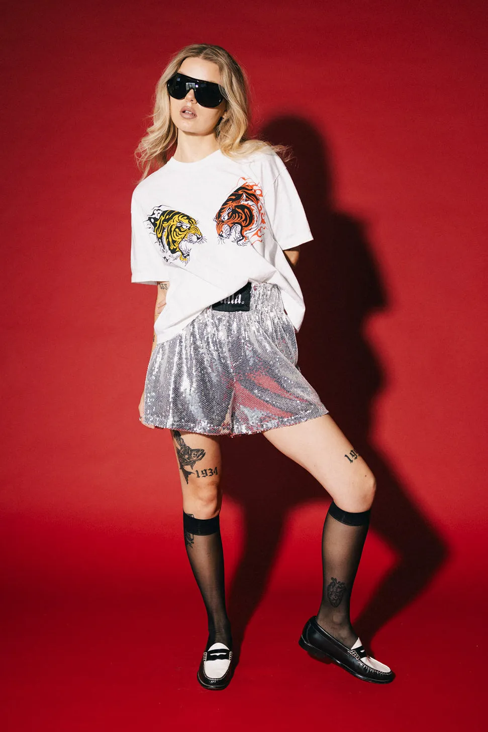 Tiger Twins Boxy Tee sold by Dressed In Lala product image thumbnail 2