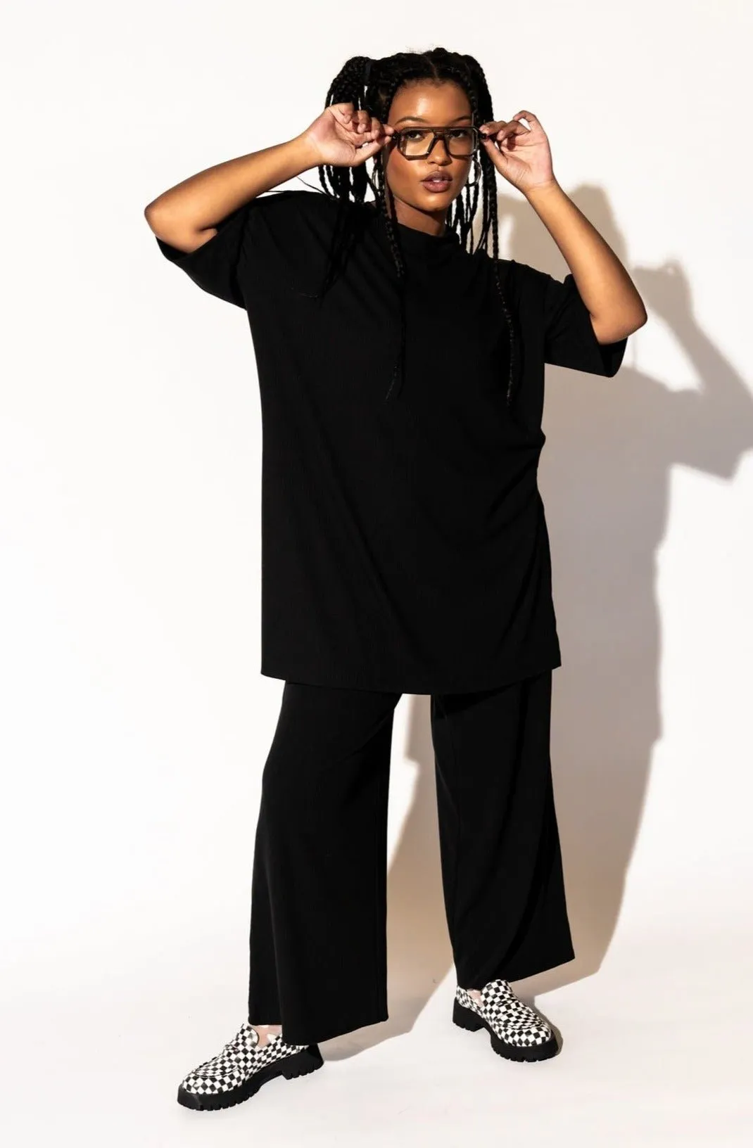 Leveled Up Ribbed Playsuit in Black sold by Dressed In Lala product image thumbnail 3