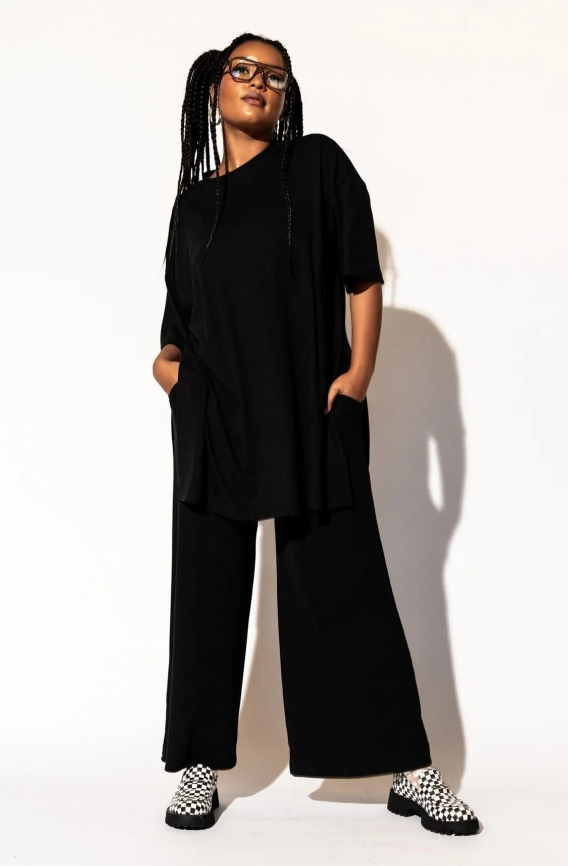 Leveled Up Ribbed Playsuit in Black sold by Dressed In Lala product image thumbnail 4