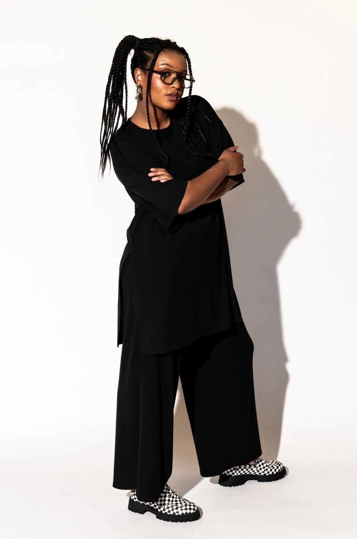Leveled Up Ribbed Playsuit in Black sold by Dressed In Lala product image thumbnail 5