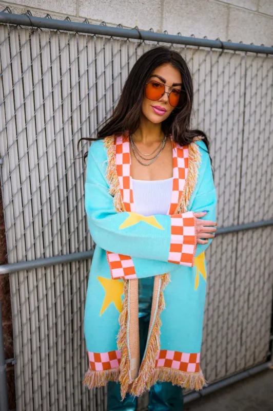 Greetings Earthlings Luxe Fringe Cardigan sold by Dressed In Lala