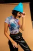 Grunge Chic Beanie in Electric Blue sold by Dressed In Lala