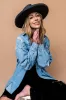 Stella Stiff Brim Hat in Charcoal sold by Dressed In Lala