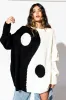 Yin Yang Gang Oversized Knit in Black + White sold by Dressed In Lala