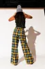 Lovers Lane Plaid Wide Leg Trousers in Yellow sold by Dressed In Lala