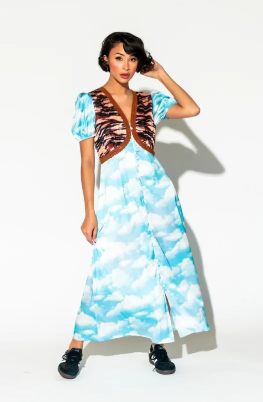 Serendipitous Dress in Tiger + Cloud sold by Dressed In Lala