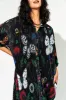 So Far So Good Oversized Plissé Dress in Folklore Florals sold by Dressed In Lala