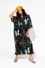 So Far So Good Oversized Plissé Dress in Folklore Florals sold by Dressed In Lala