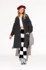 Betty Denim Grunge Shirt Jacket in Black sold by Dressed In Lala