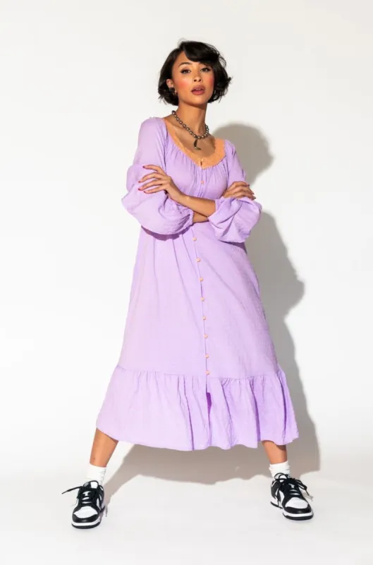 Romanticize Your Life Dress Lavender sold by Dressed In Lala