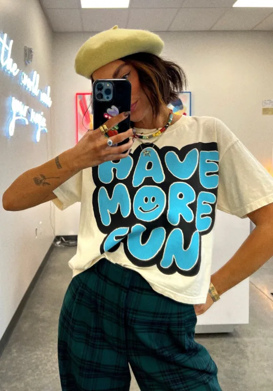 Lala Said To Have More Fun Boxy Tee sold by Dressed In Lala