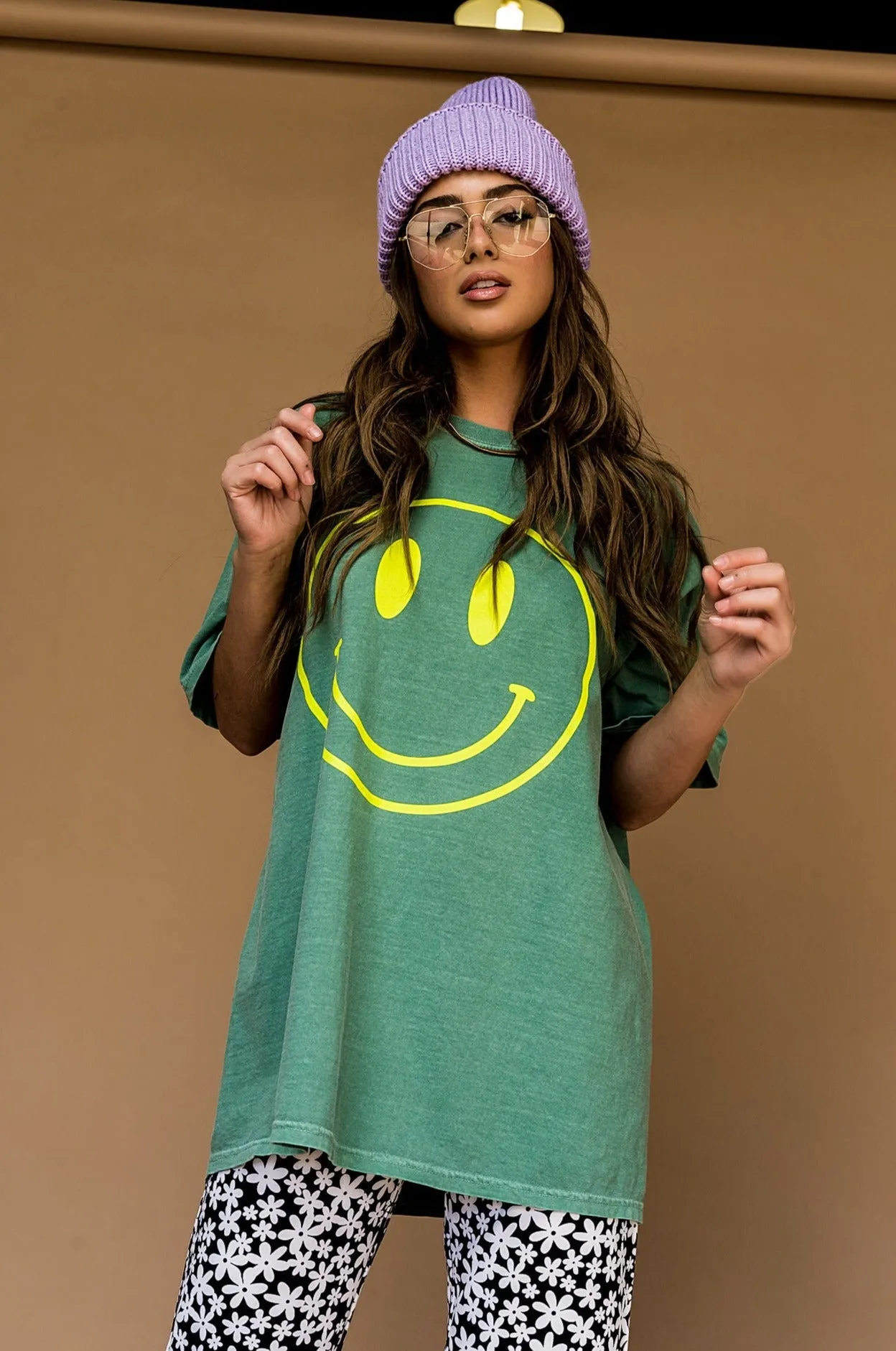 The World Needs Your Magic Oversized Tee in Sage + Neon sold by Dressed In Lala product image thumbnail 5