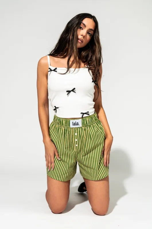 Citrus Stripe Boxer Shorts sold by Dressed In Lala