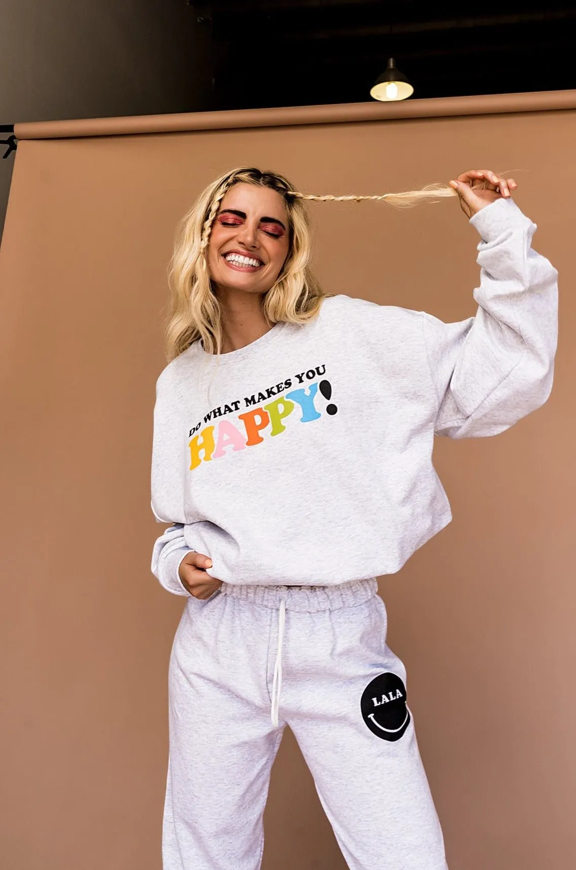 LALA ORIGINAL: Do What Makes You Happy Pullover sold by Dressed In Lala