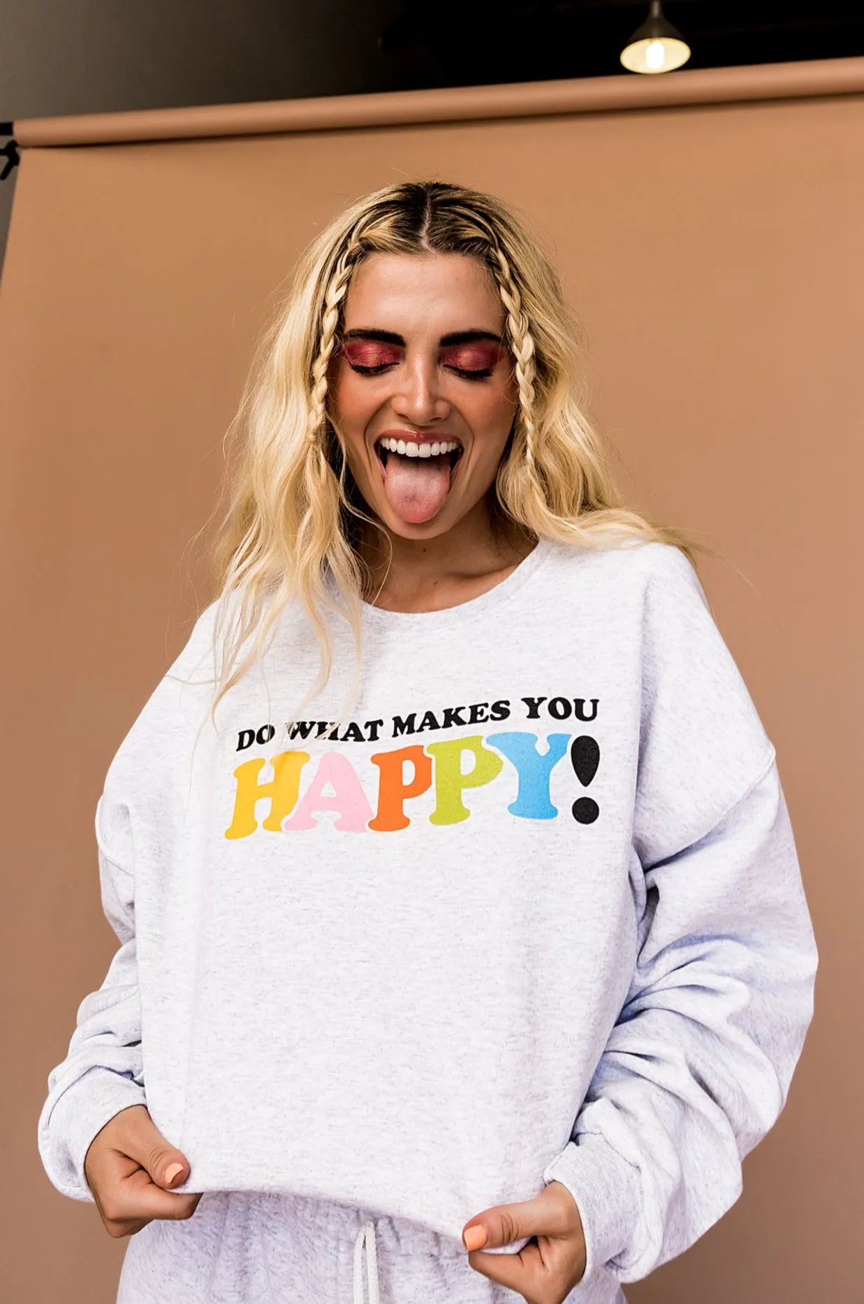 LALA ORIGINAL: Do What Makes You Happy Pullover sold by Dressed In Lala product image thumbnail 3