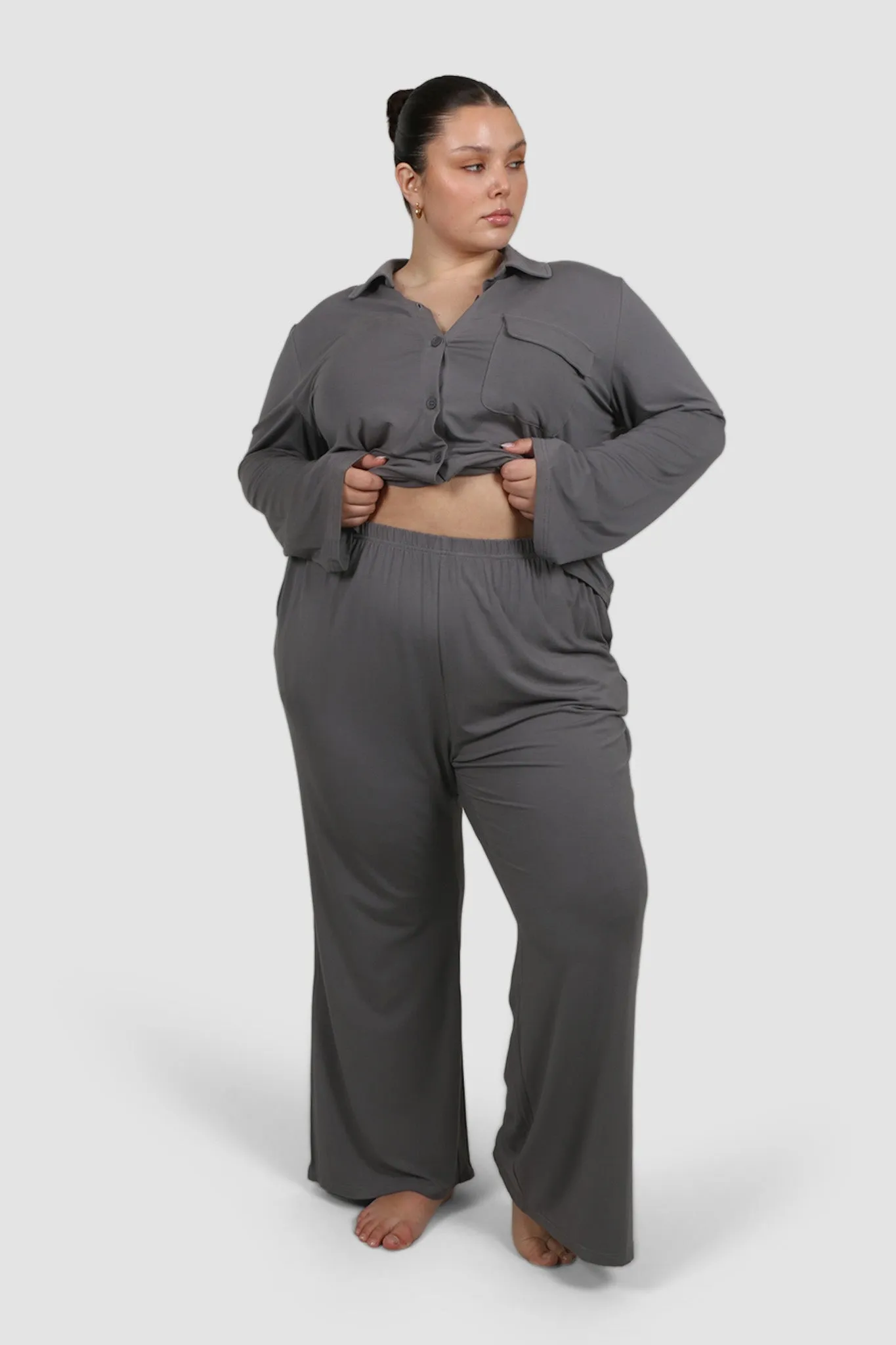 BUTTERY SLEEP PANT GREY sold by FAYT The Label product image thumbnail 5