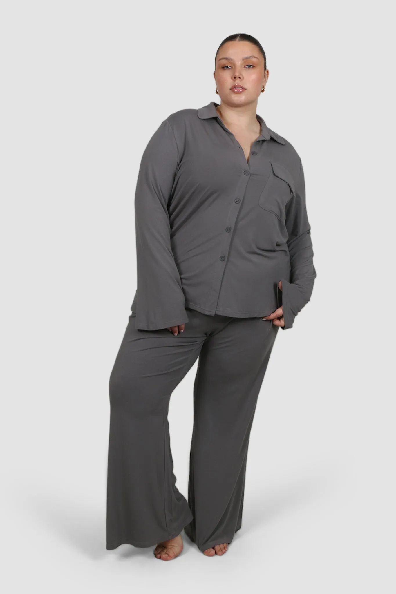 BUTTERY SLEEP PANT GREY sold by FAYT The Label product image thumbnail 2