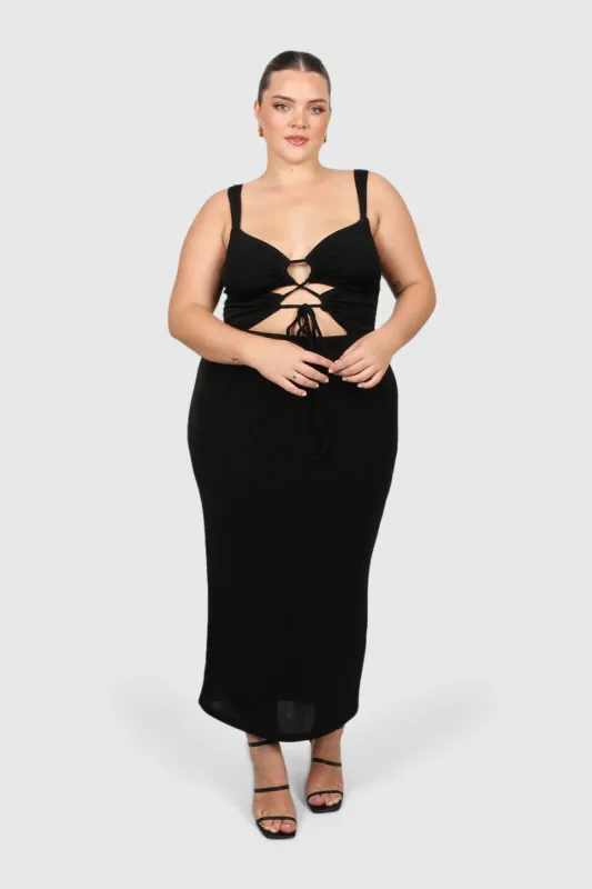 SASCHA DRESS BLACK sold by FAYT The Label