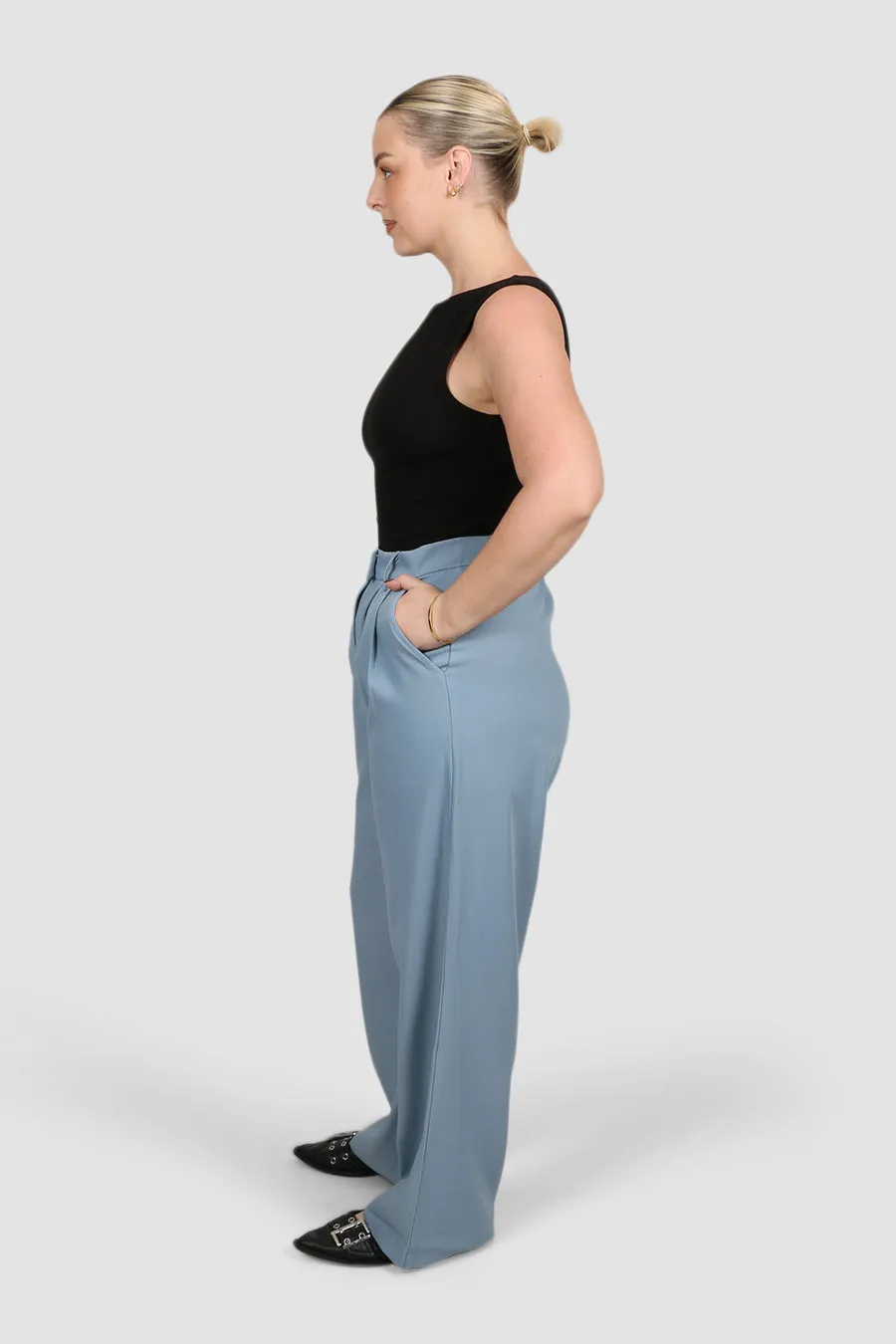 DOWNTOWN PANT STEEL sold by FAYT The Label product image thumbnail 2